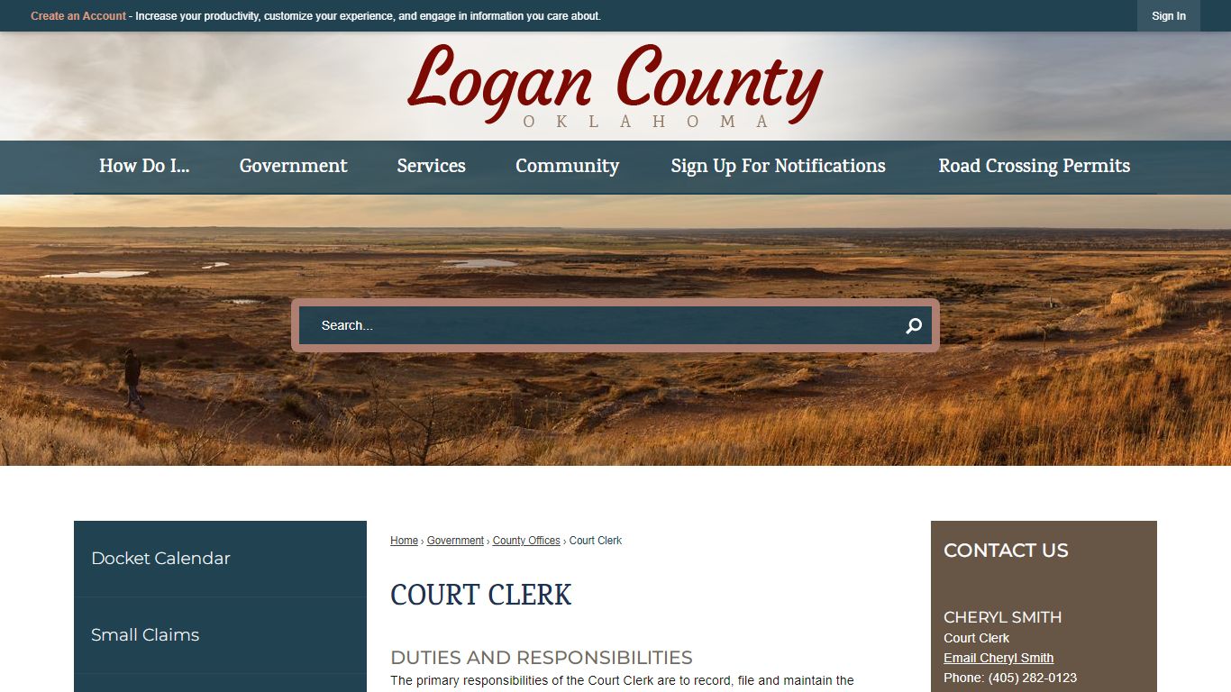 Court Clerk | Logan County, OK